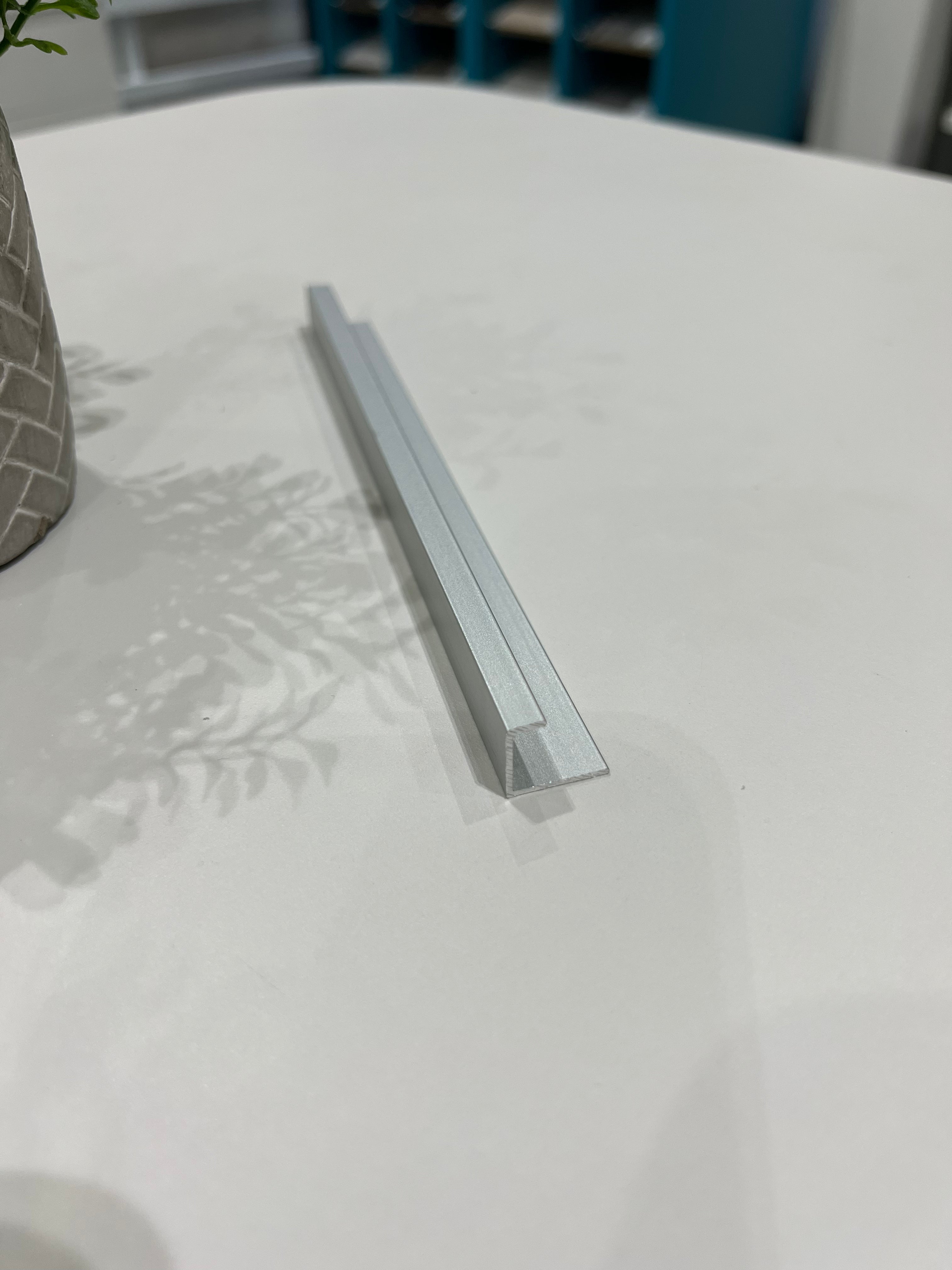 Metal End Profile Trim - Brushed Metal