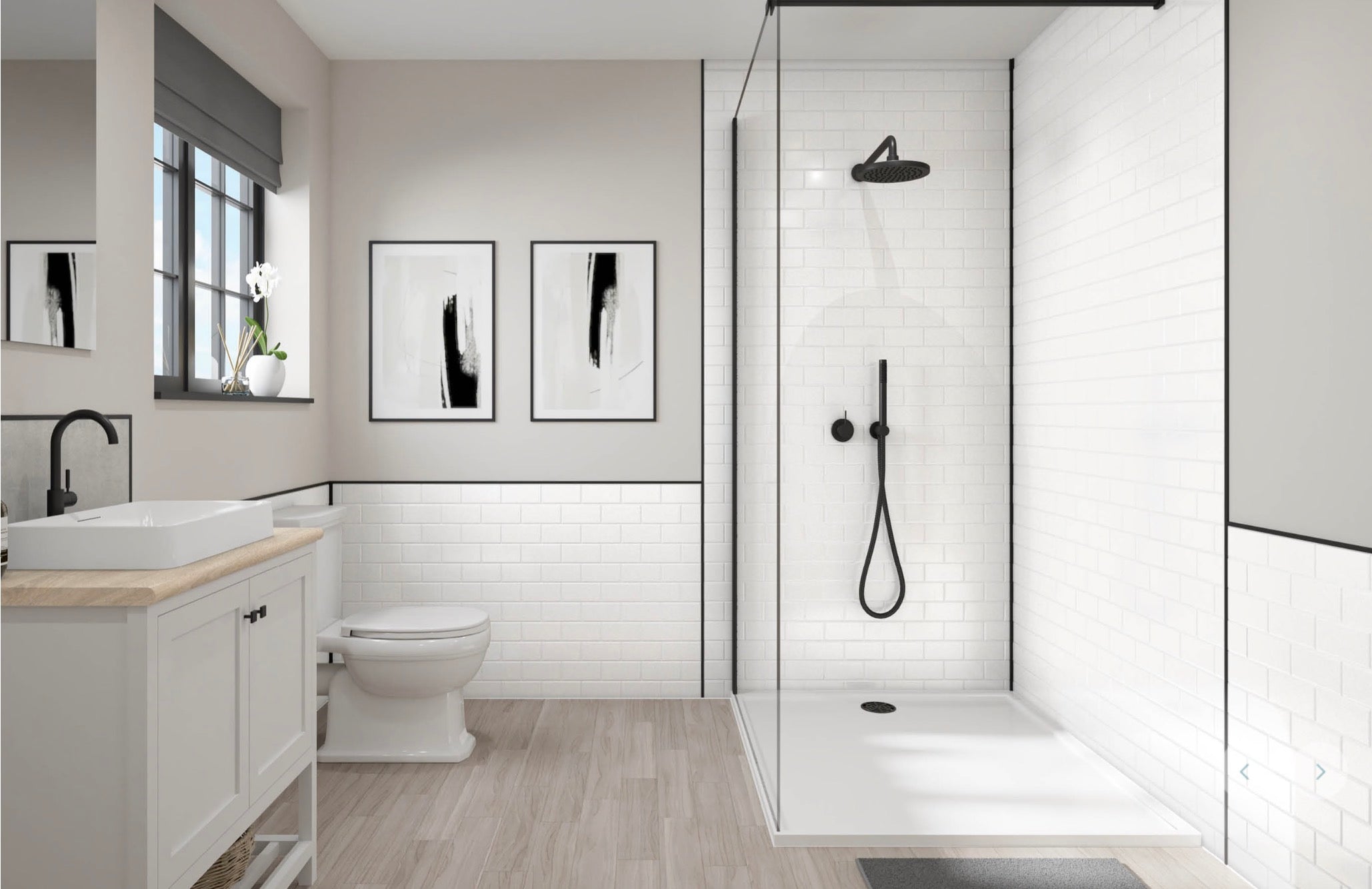 Wetwall Tile Collection - Pure White Tile | Gloss