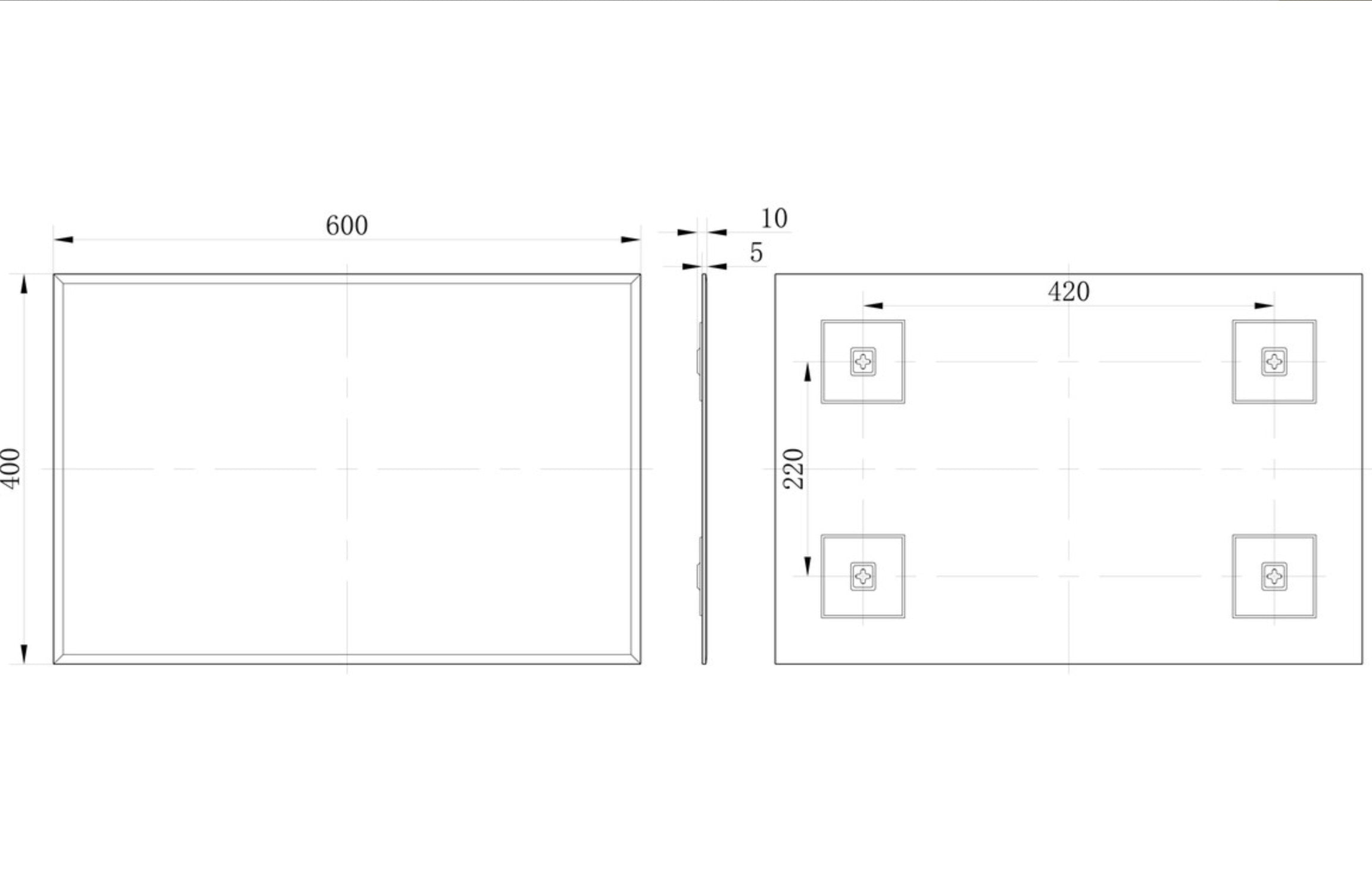 Soleil Rectangle Mirror