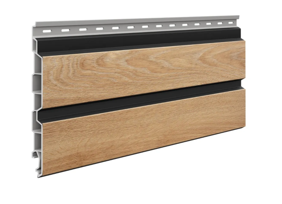 Solvo - Double Panel Natural Oak V Black (3m)