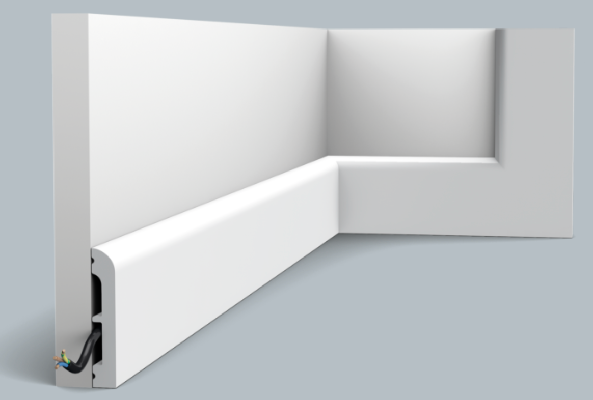 Skirting Boards - Duroplymer SX183-RAL9003 Cascade