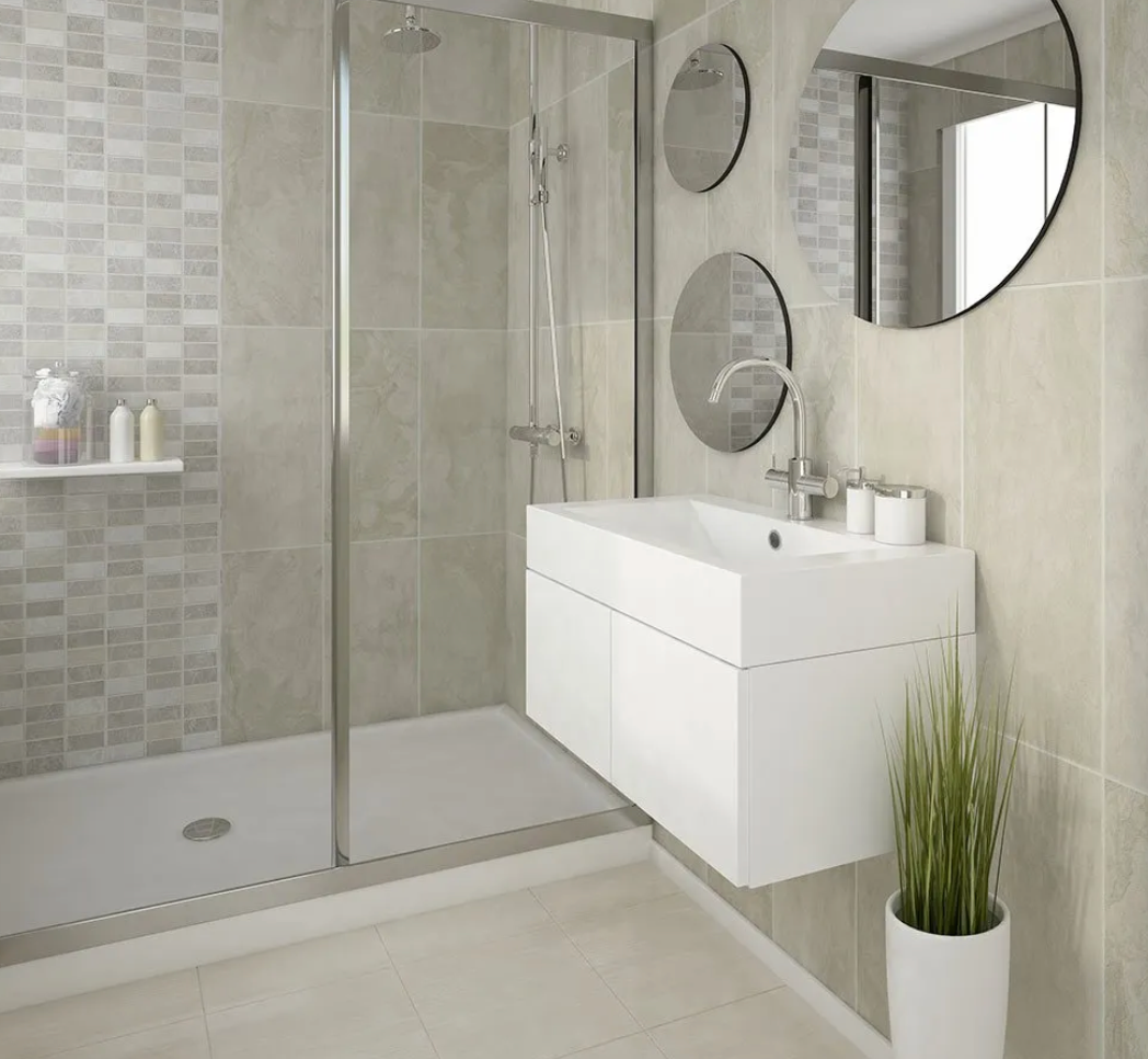 Vilo Tile Wall Panels - Beige Marble