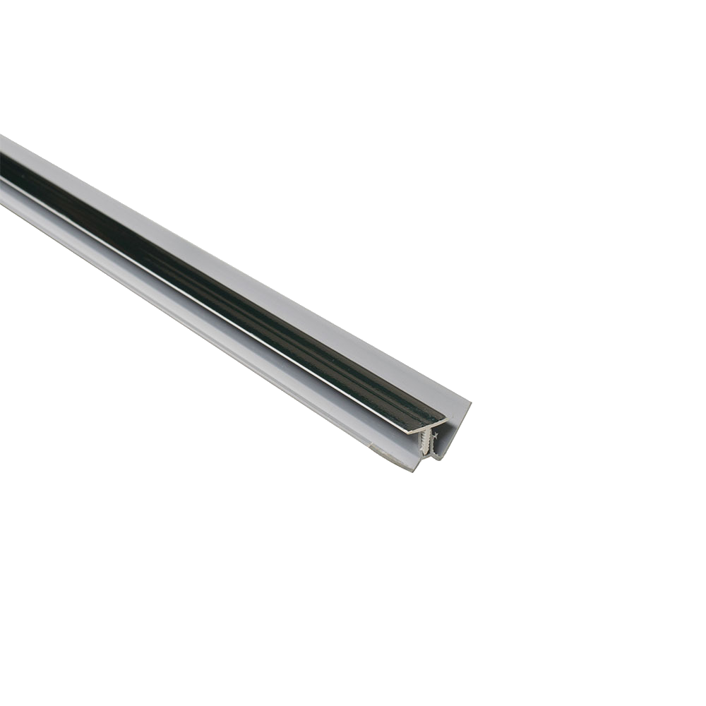 Plastic Trims - 2 Part Internal Corner Plastic Trim 8mm - Chrome