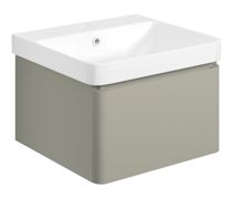 Bathroom Bundle | Cosmos 500mm Basin Unit & Rimless Close Coupled WC Pack - Matt Latte