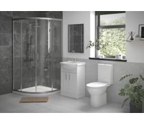 Bathroom Bundle | Vista Full Suite with 900mm 2 Door Easy-Fit Quadrant & Tray