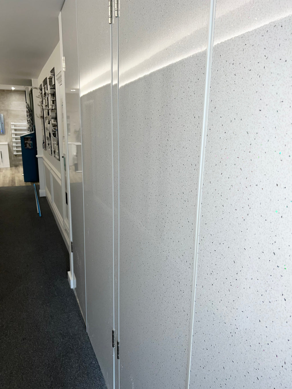 Maxi Shower Panel - White Sparkle GLOSS