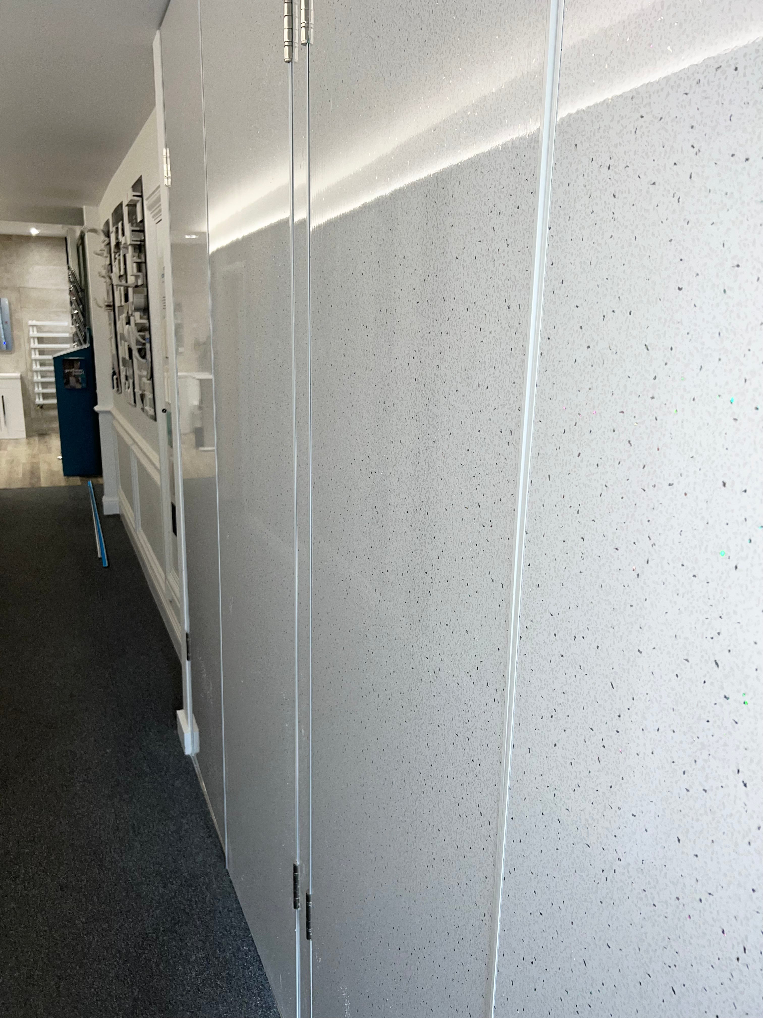 Maxi Shower Panel - White Sparkle GLOSS