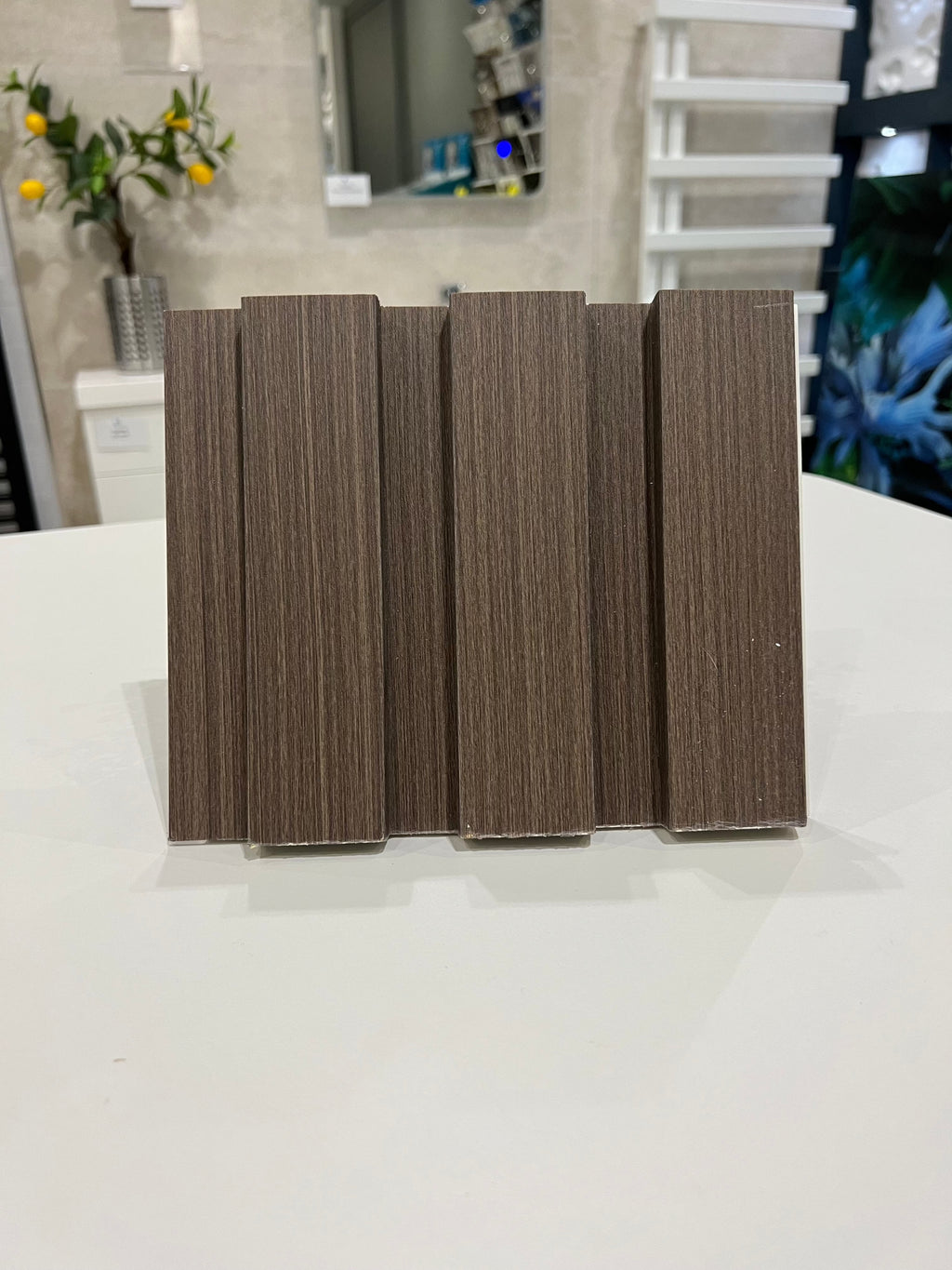 PVC Thermo-Slat Wall Panel - Hickery Brown