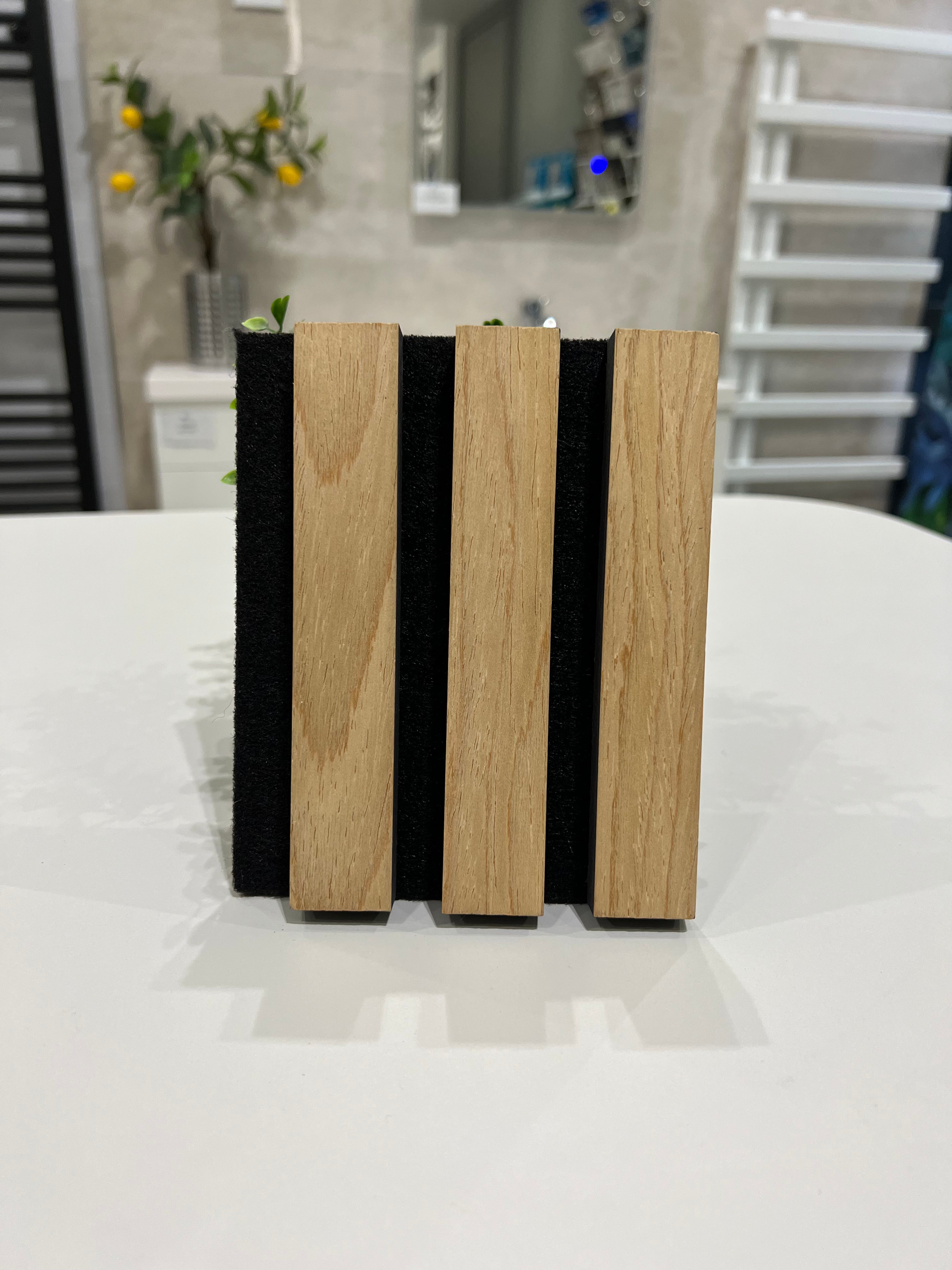 Feature Wall Slat Panel - Natural Oak