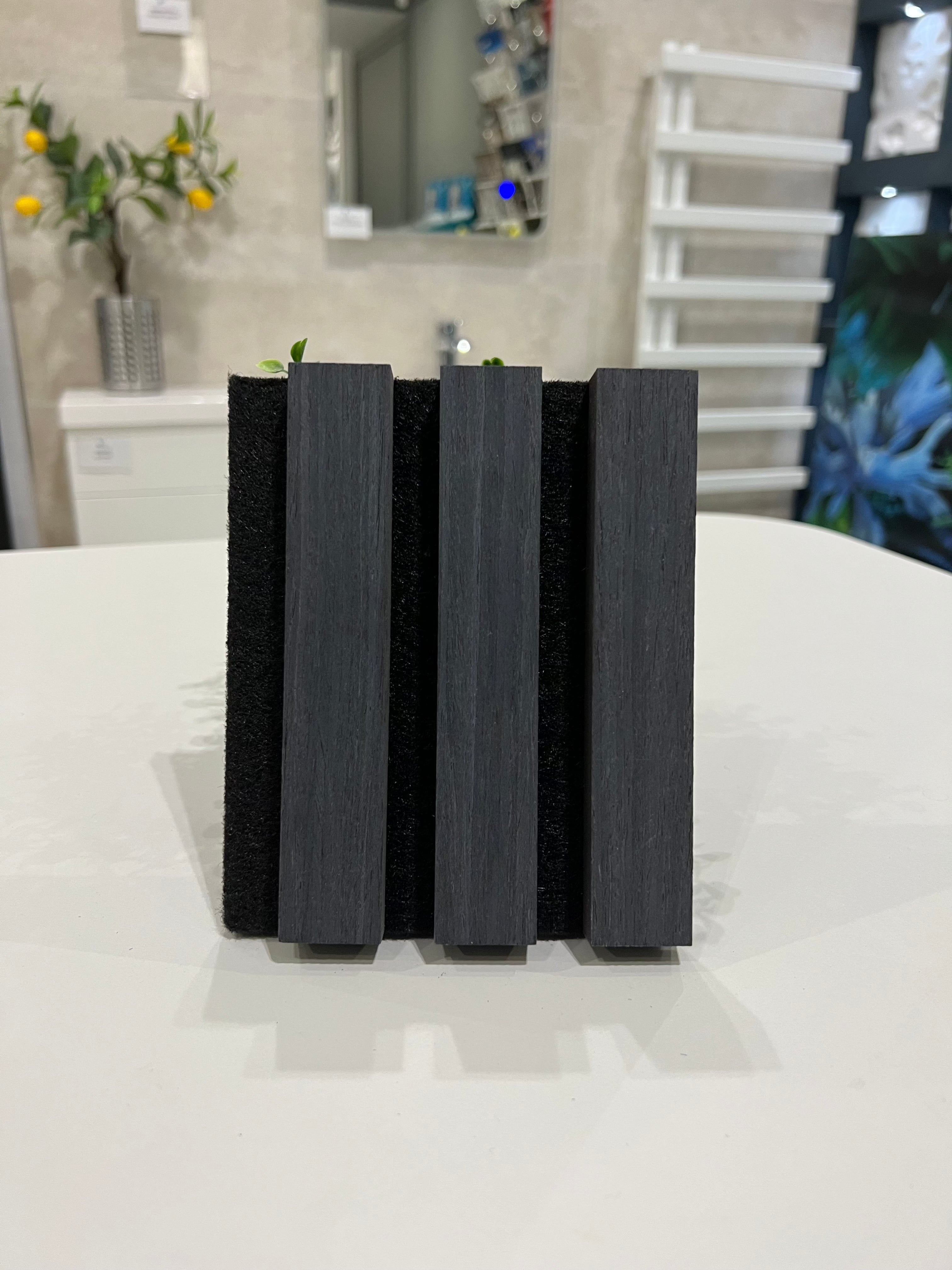 Feature Wall Slat Panel - Charcoal Oak