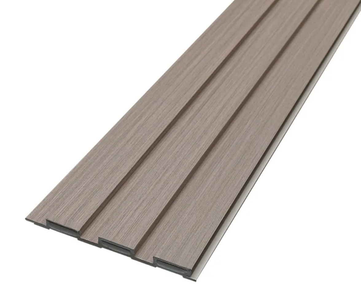 PVC Thermo-Slat Wall Panel - Ash Grey