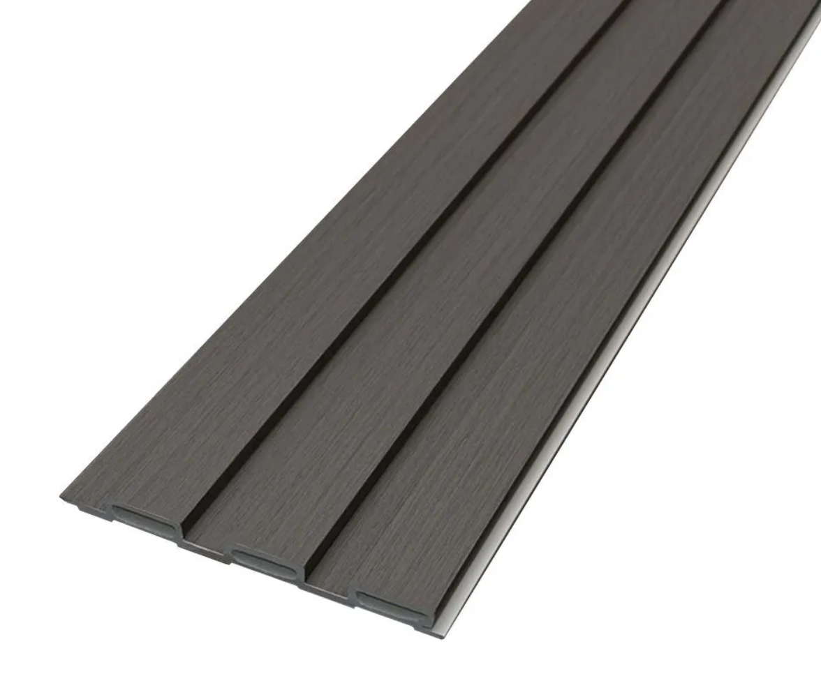 PVC Thermo-Slat Wall Panel - Smokey Grey