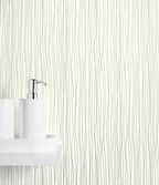 Ancona PVC wall panels - White Silver String