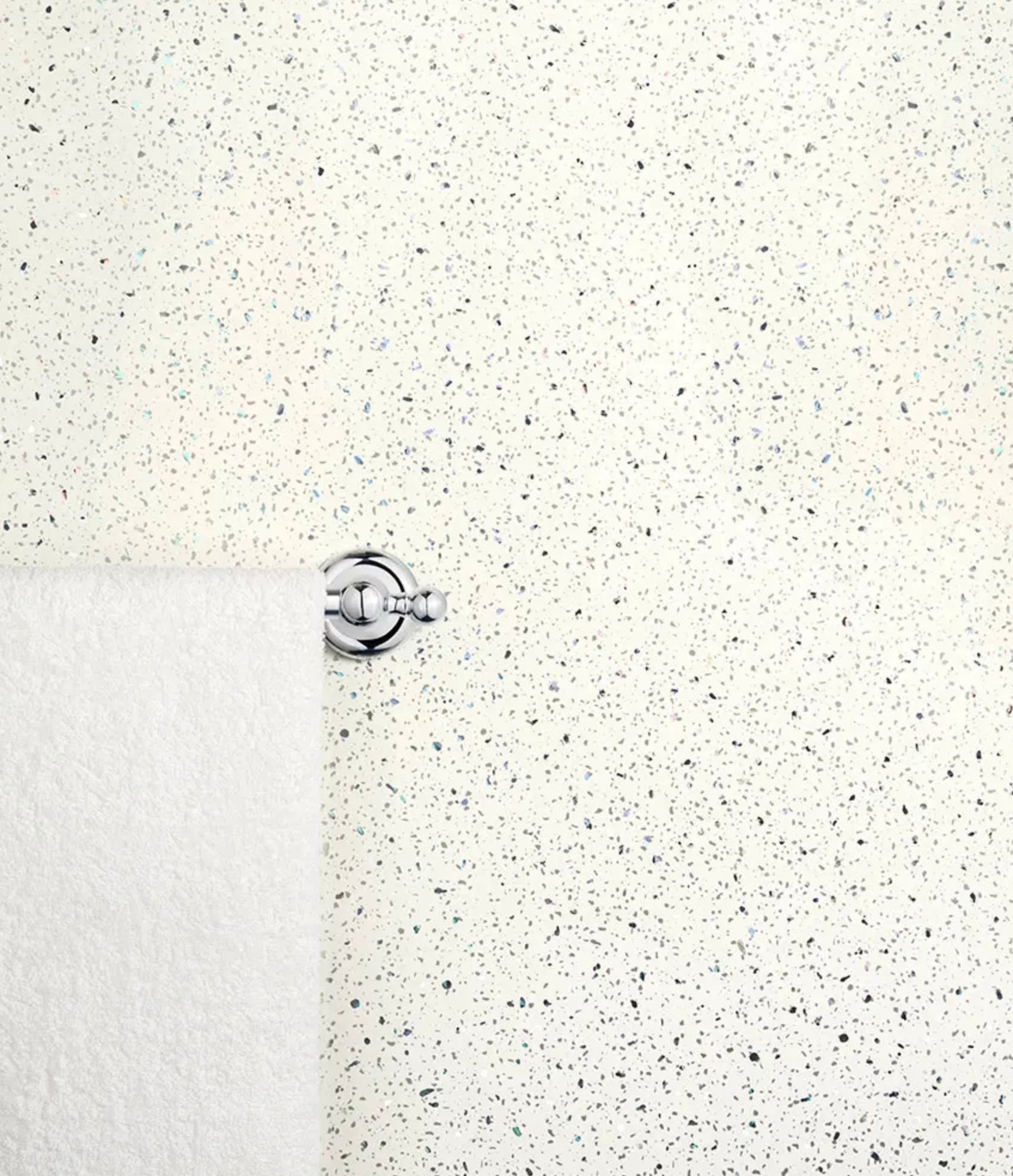 Ancona PVC wall panels - White Sparkle