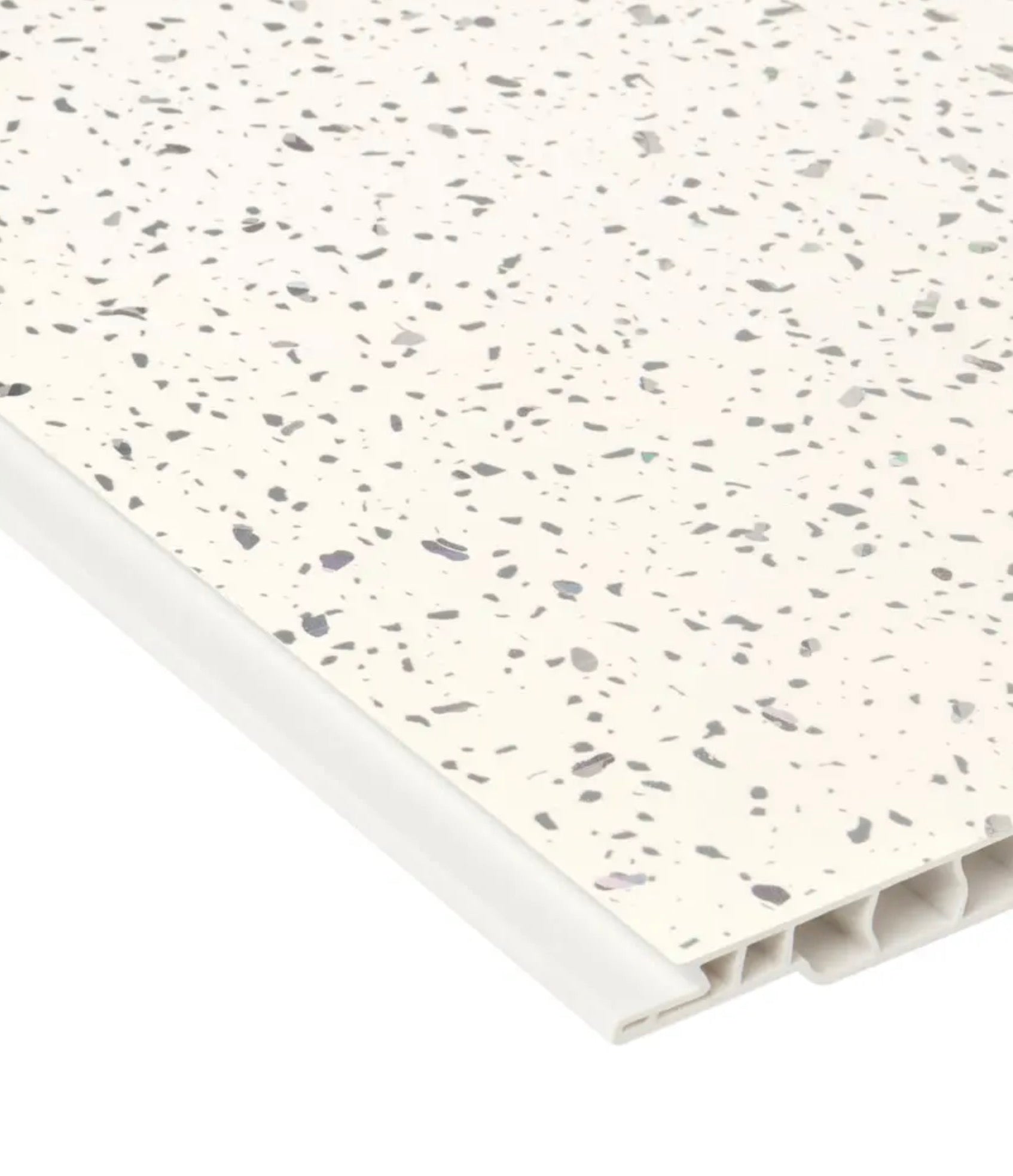 Ancona PVC wall panels - White Sparkle