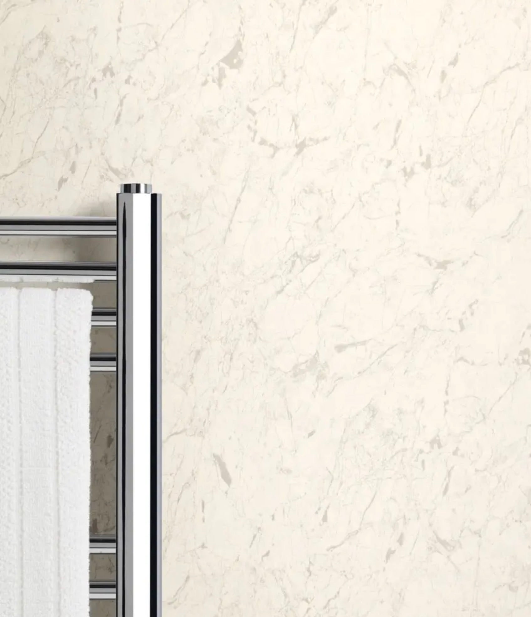 Ancona PVC wall panels - White Marble