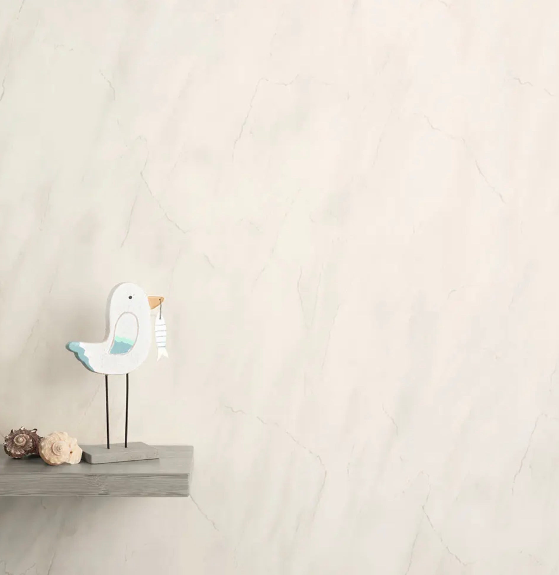 Ancona PVC wall panels - Light Grey Marble