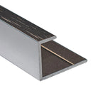 Metal End Profile Trim - Brushed Metal