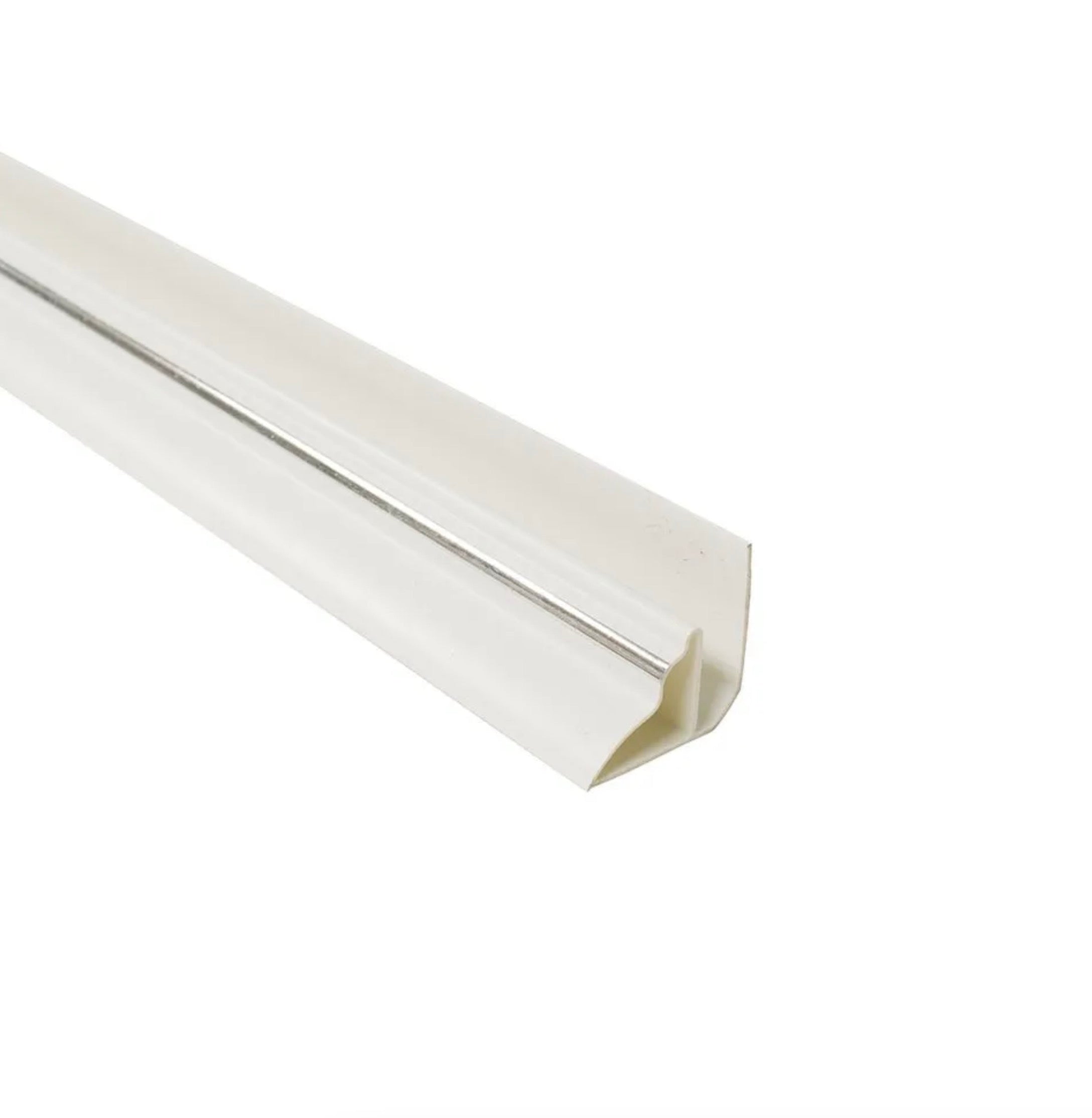 Ceiling Cornice Trim - White With Chrome Strip