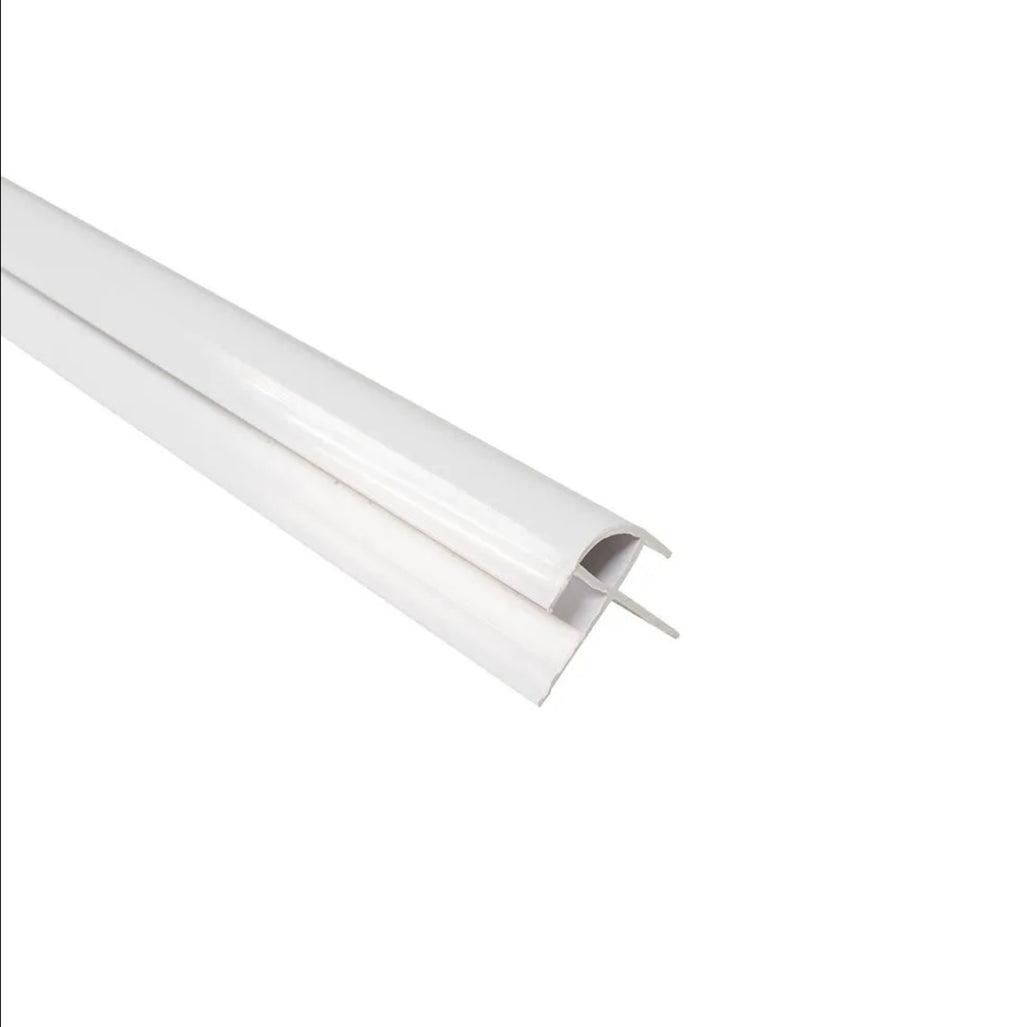 Plastic Trims - External Corner Trim - White