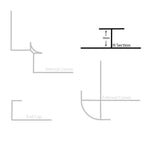 Plastic Trims - 10.5 Mid Joint Trim - Chrome