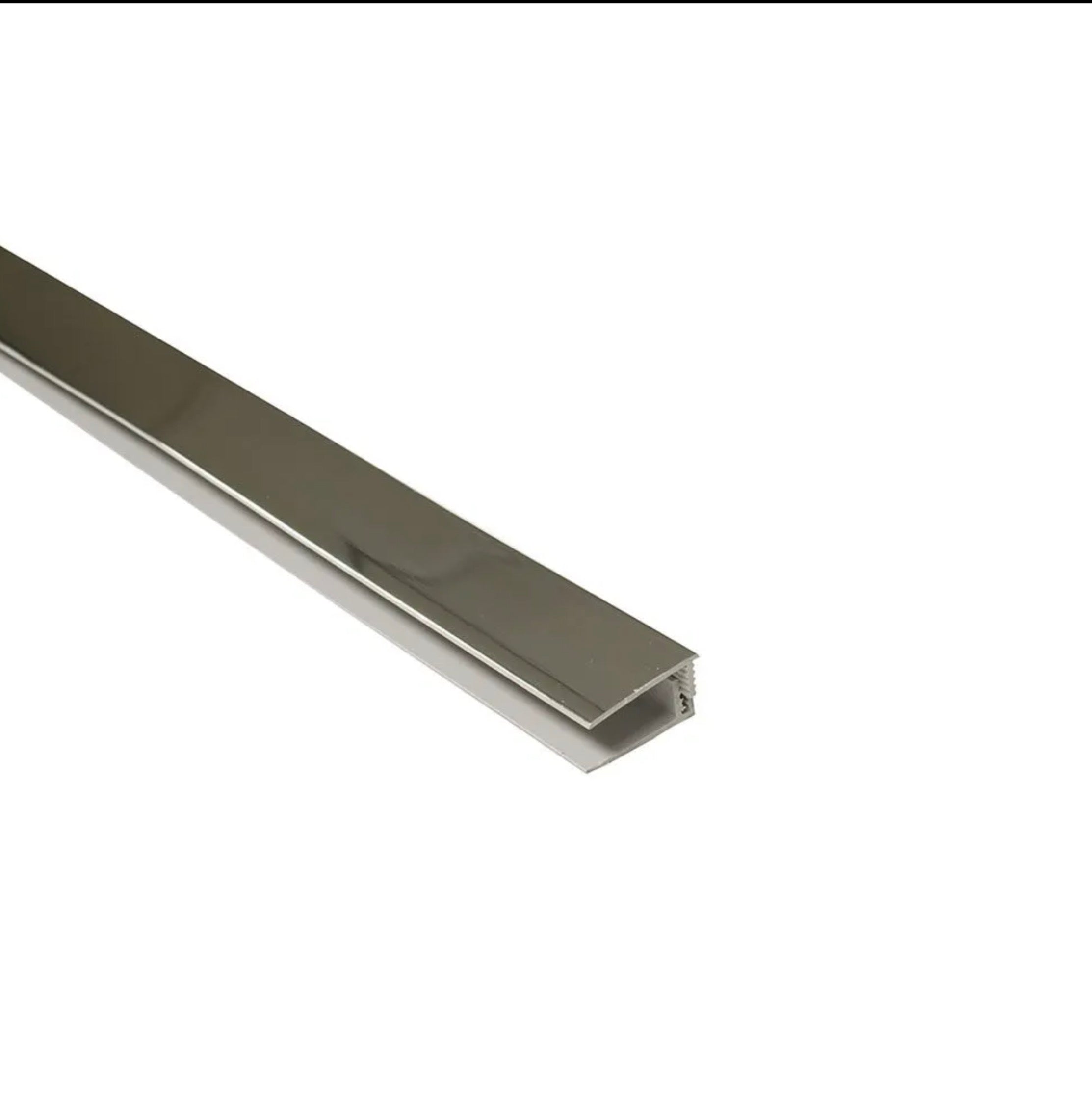 Plastic Trims - 2-Part 8mm End Profile Trim - Chrome