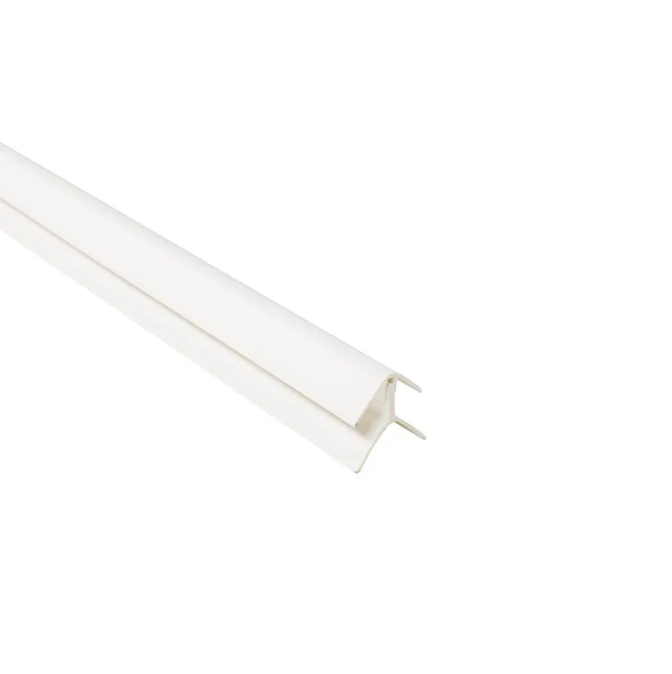 Plastic Trims - 2-Part Universal Corner - White