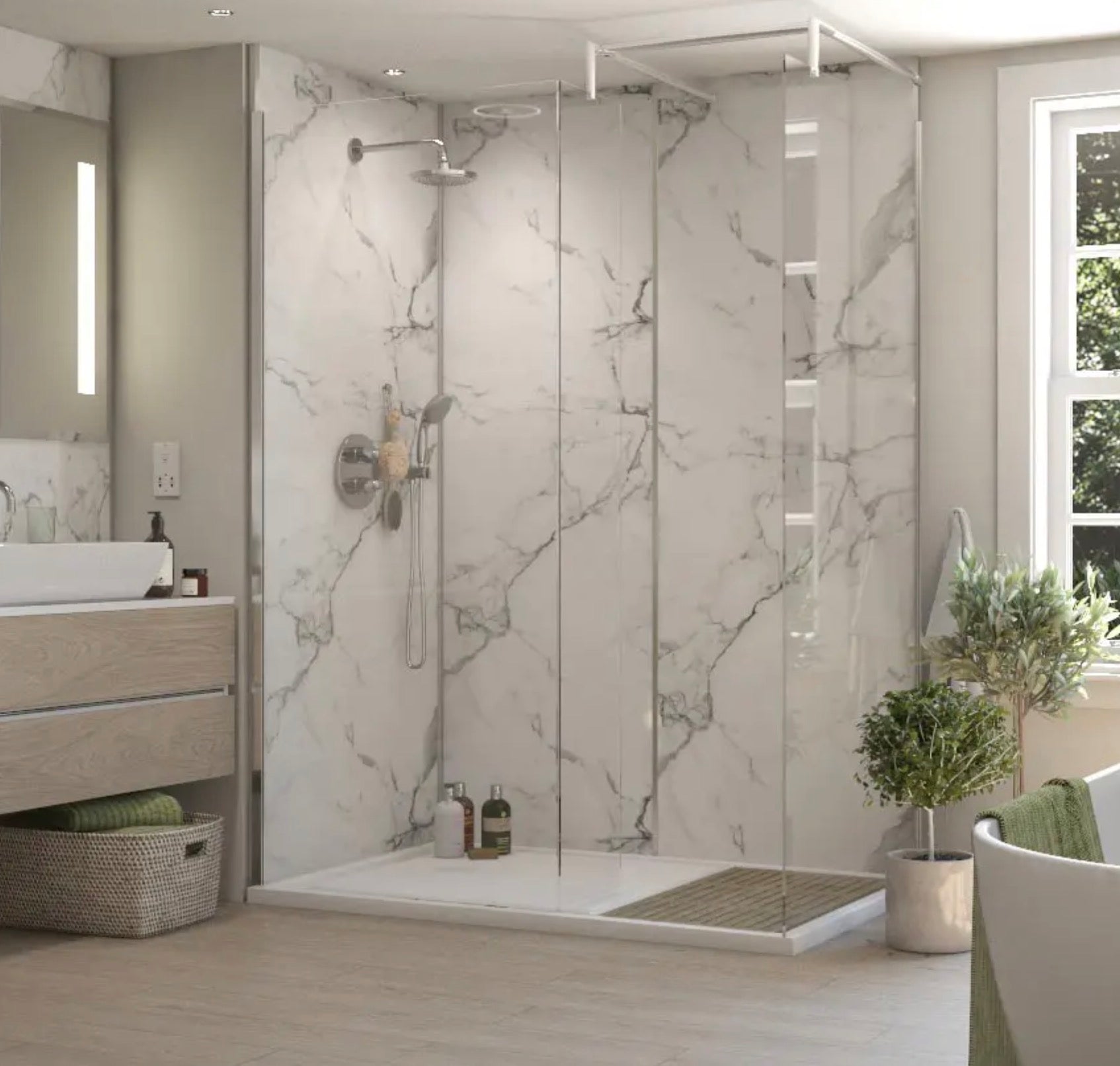 Bathroom shop wall boards