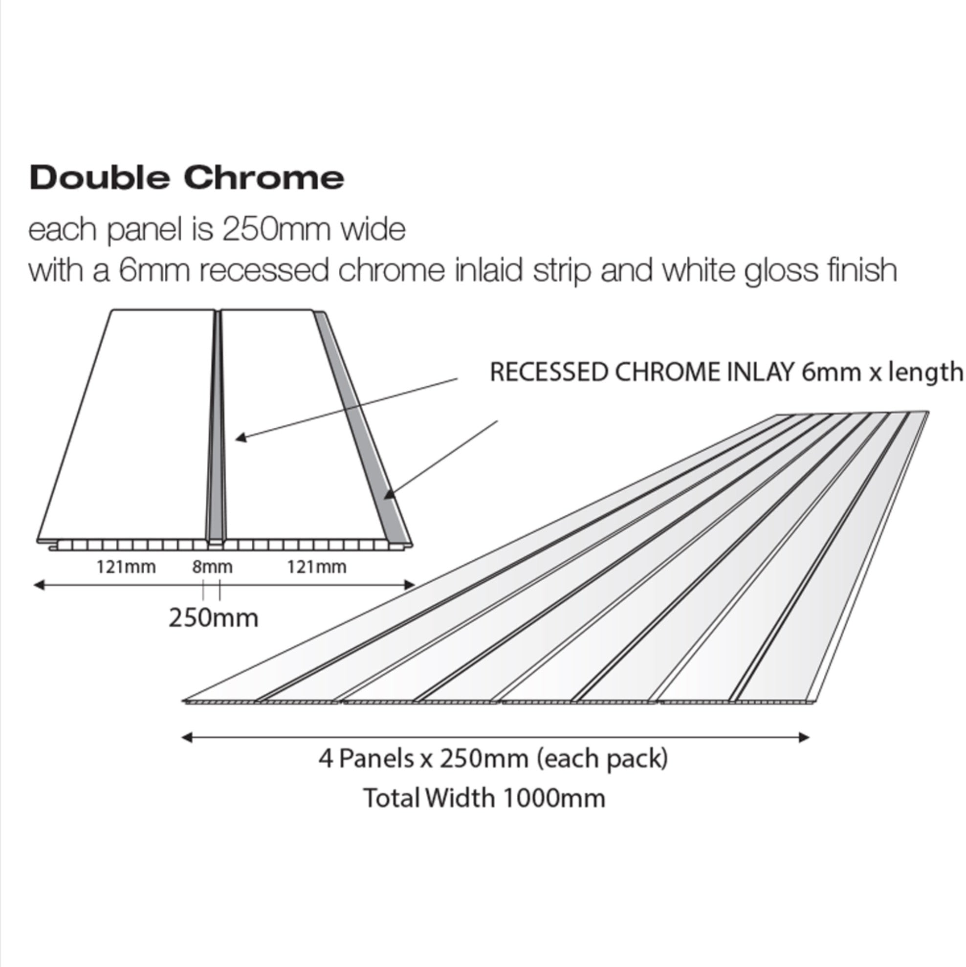 Ceiling Cladding - Double Chrome