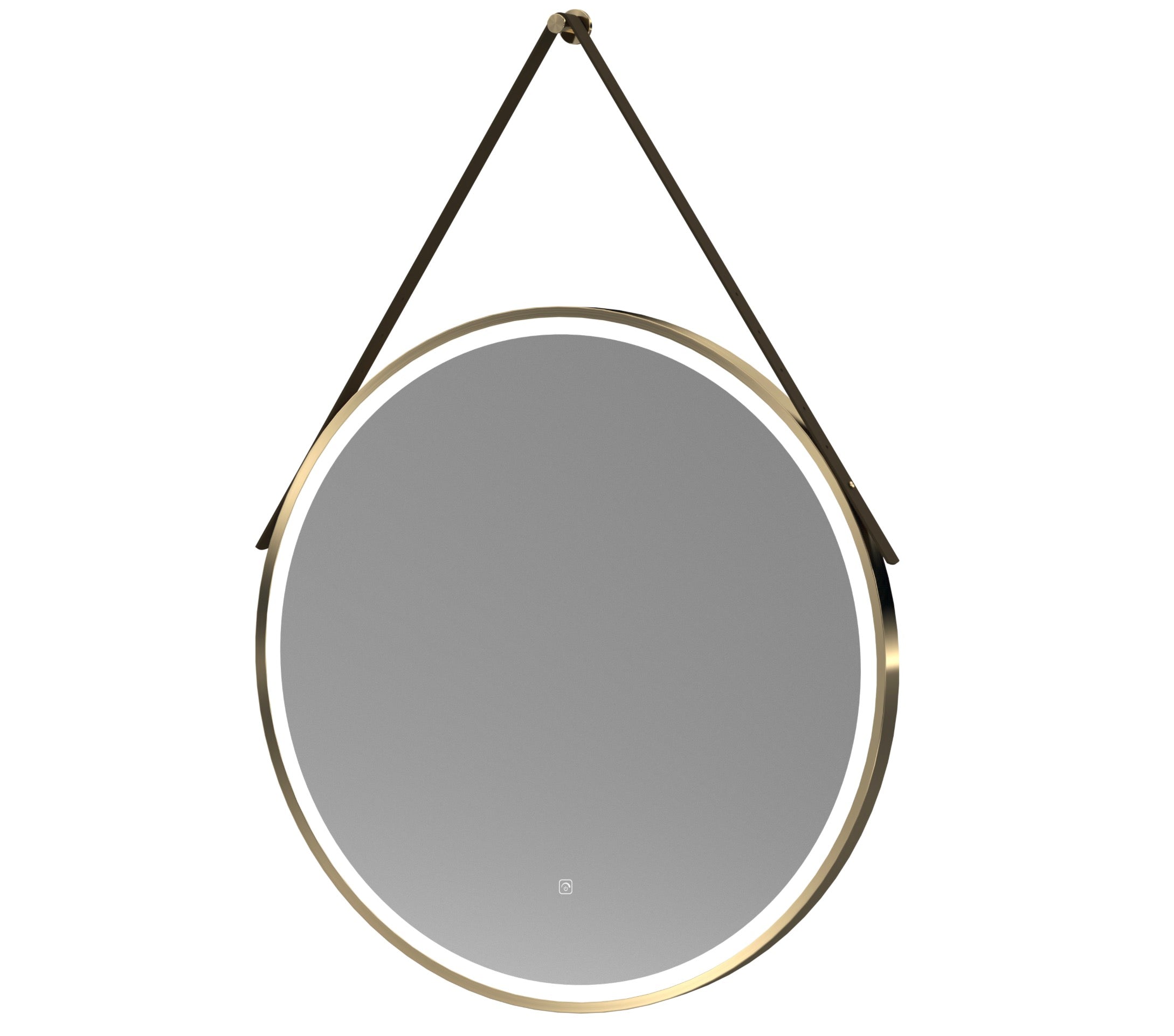 Mirrors - Salana Brushed Brass Round Illuminated 800mm