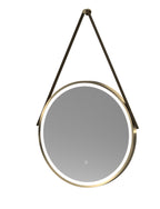 Mirrors - Salana Brushed Brass Round Illuminated 600mm