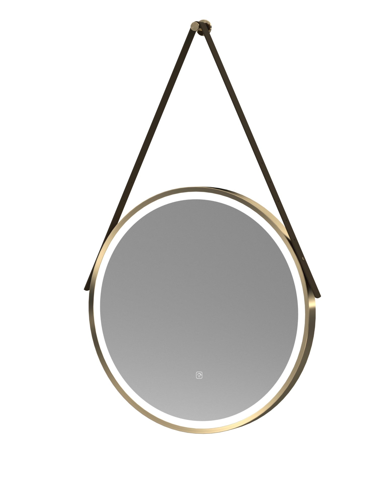 Mirrors - Salana Brushed Brass Round Illuminated 600mm