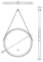 Mirrors - Salana Brushed Brass Round Illuminated 600mm