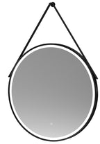 Mirrors - Salana Black Round Illuminated 800mm
