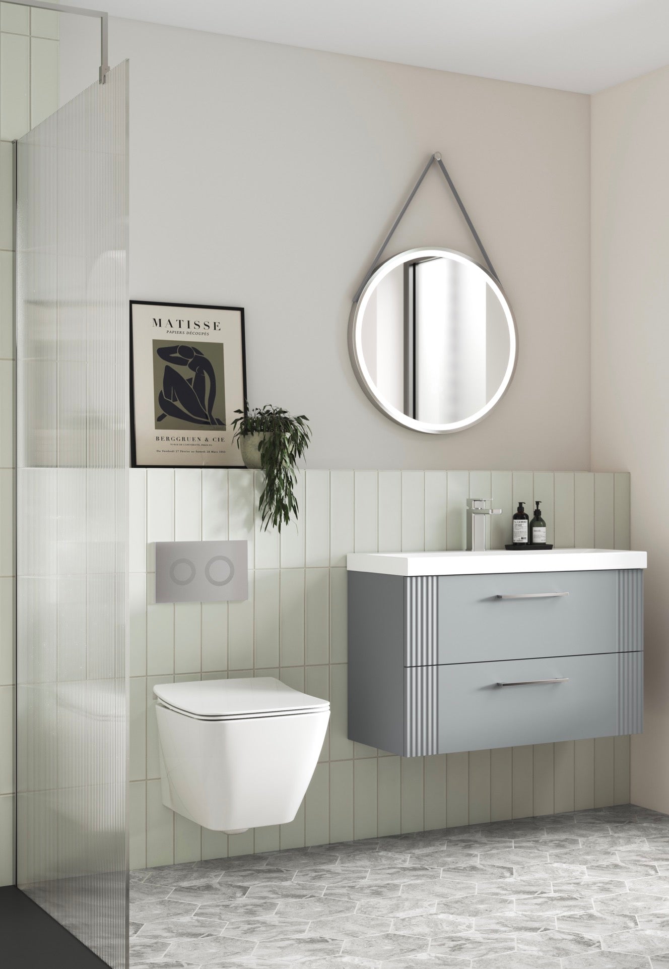 Mirrors - Salana Chrome Round Illuminated 800mm