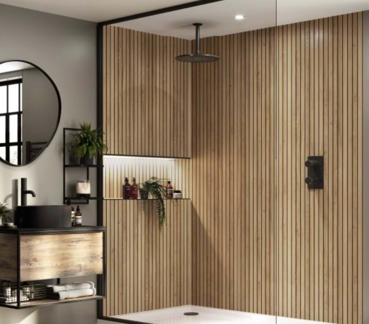 Naturepanel Wood Slat Collection - Brown Cuneo Oak