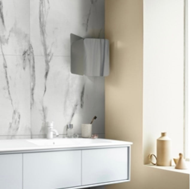 Perform Panel Tile Collection - White Marble Satin