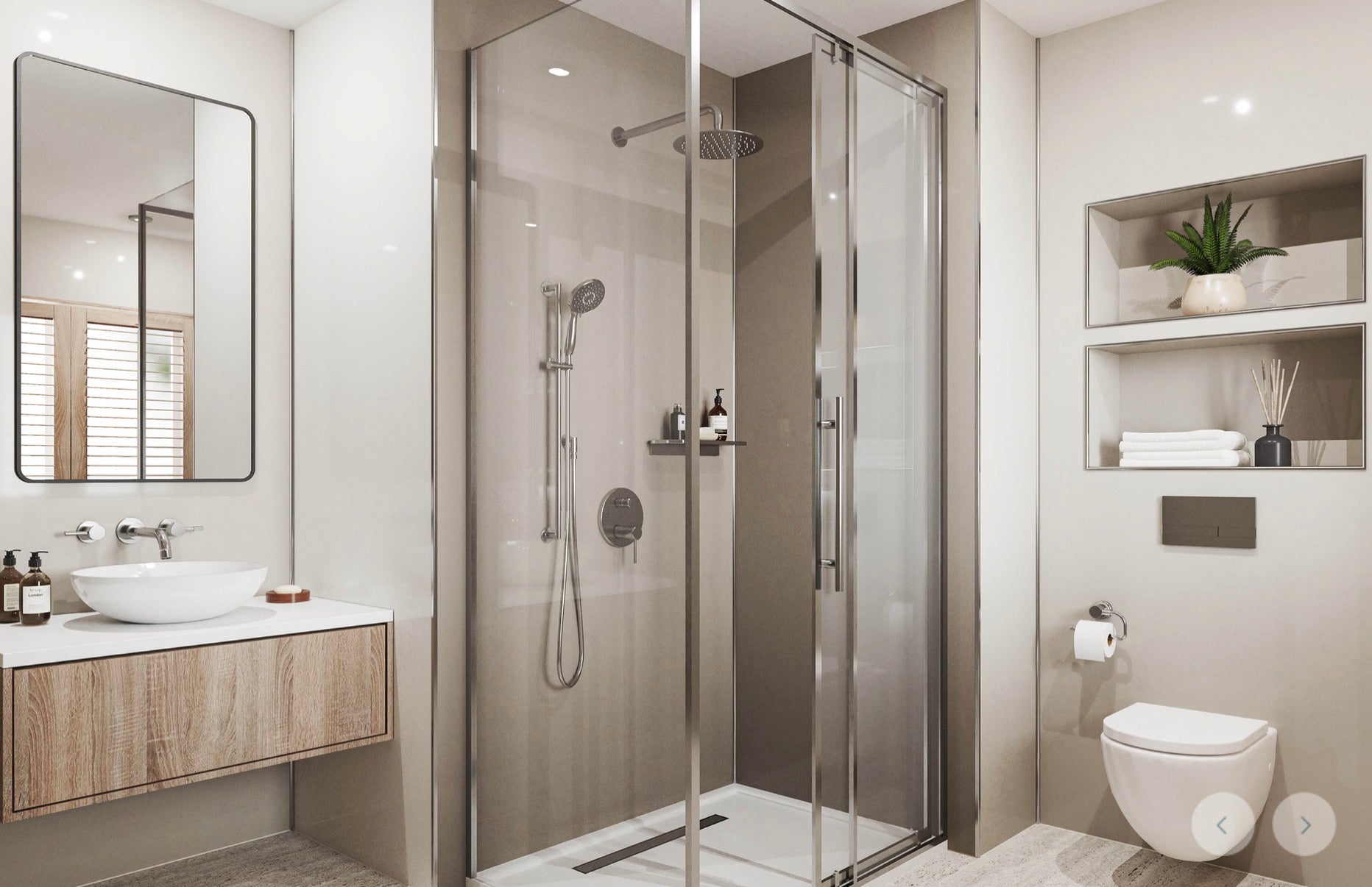 Wetwall Alloy Solid Colour Collection - Terra Grey | Gloss