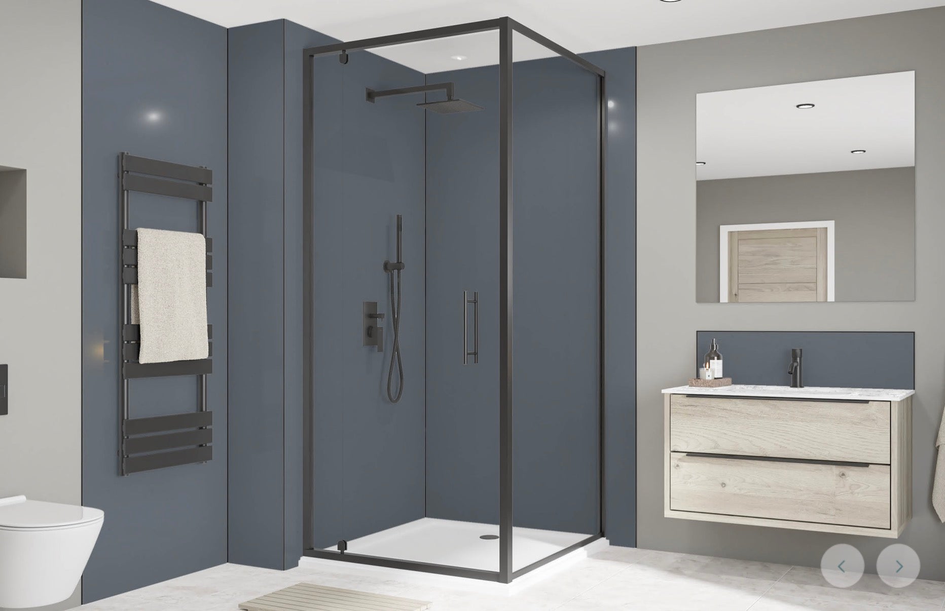 Wetwall Alloy Solid Colour Collection - Cadet | Gloss