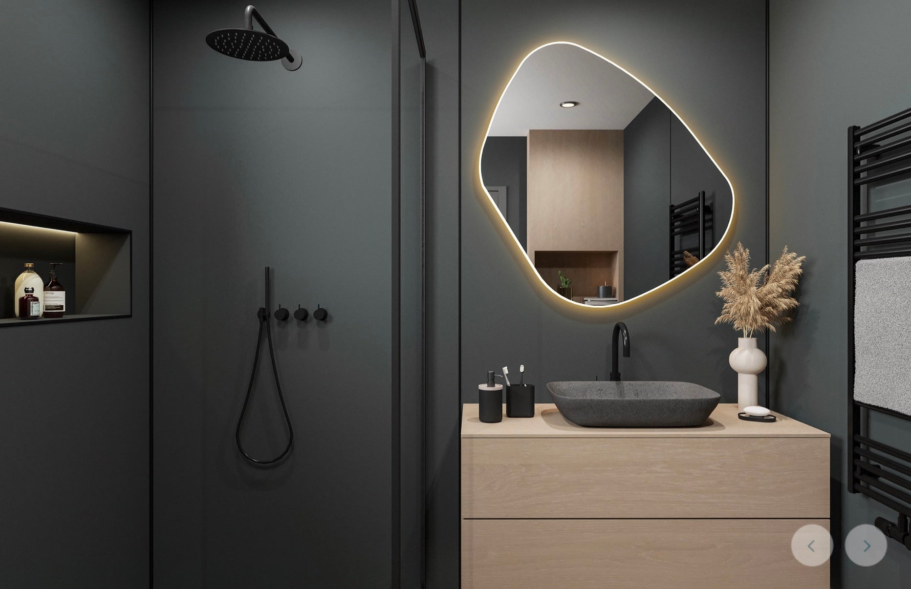 Wetwall Alloy Solid Colour Collection - Midnight Grey | Matt