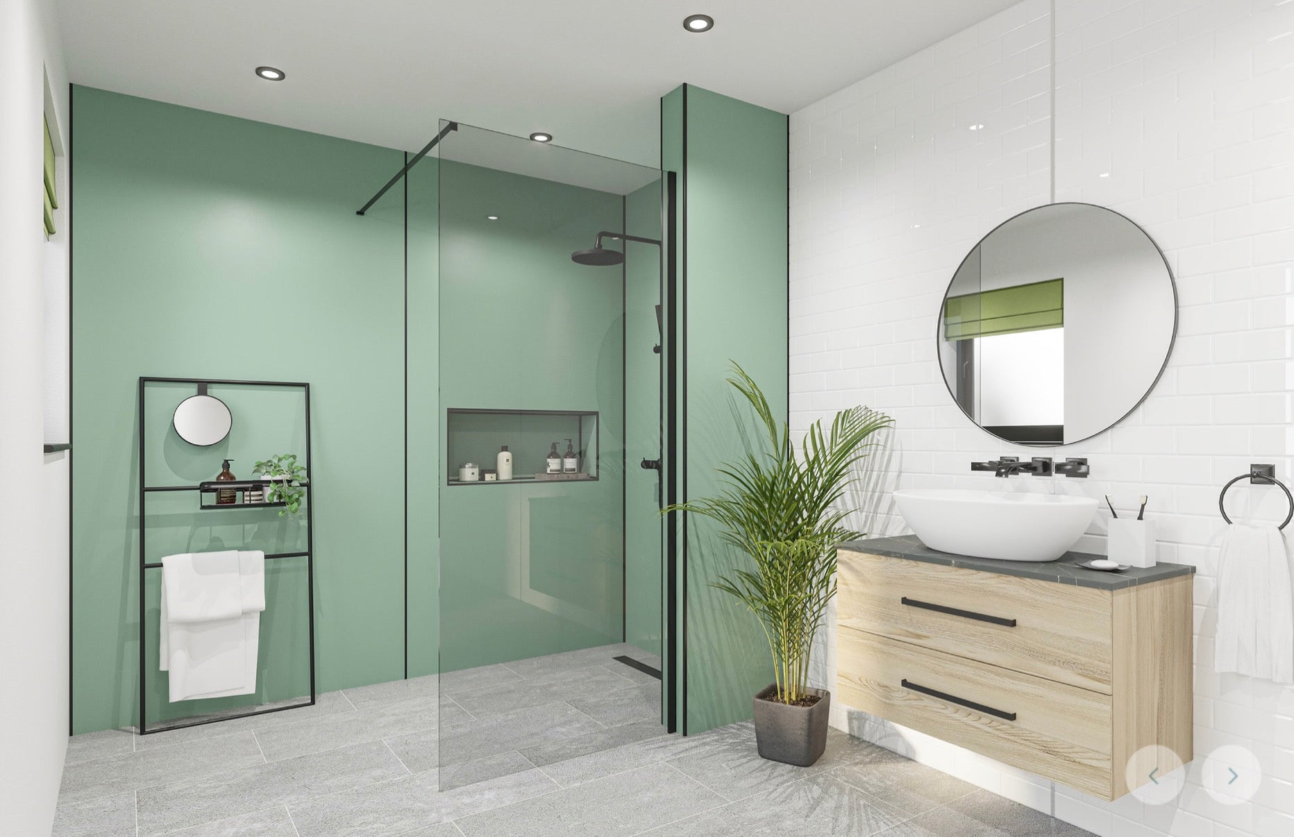 Wetwall Alloy Solid Colour Collection - Seafoam Green | Matt