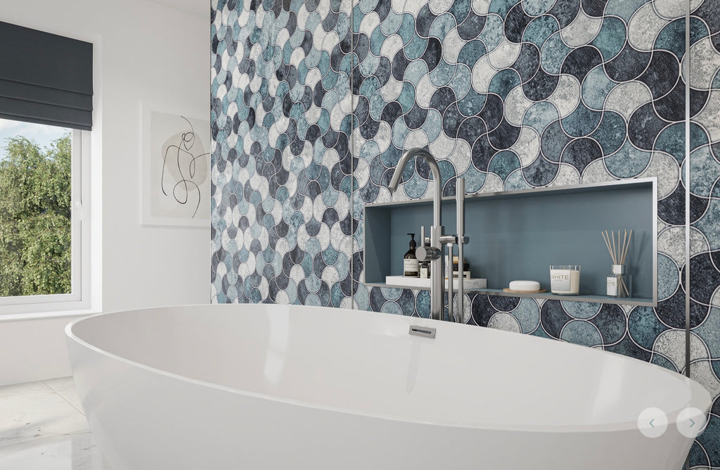 Wetwall Alloy Decor Colour Collection - Blue Scallop | Shell