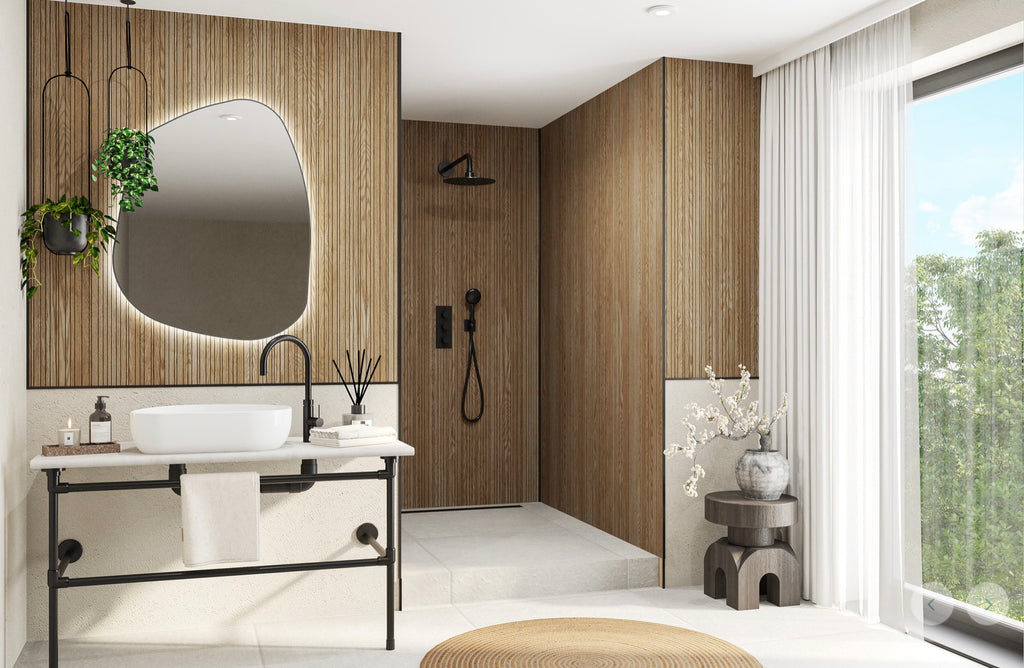 Wetwall Alloy Decor Colour Collection - Linear Oak | Shell