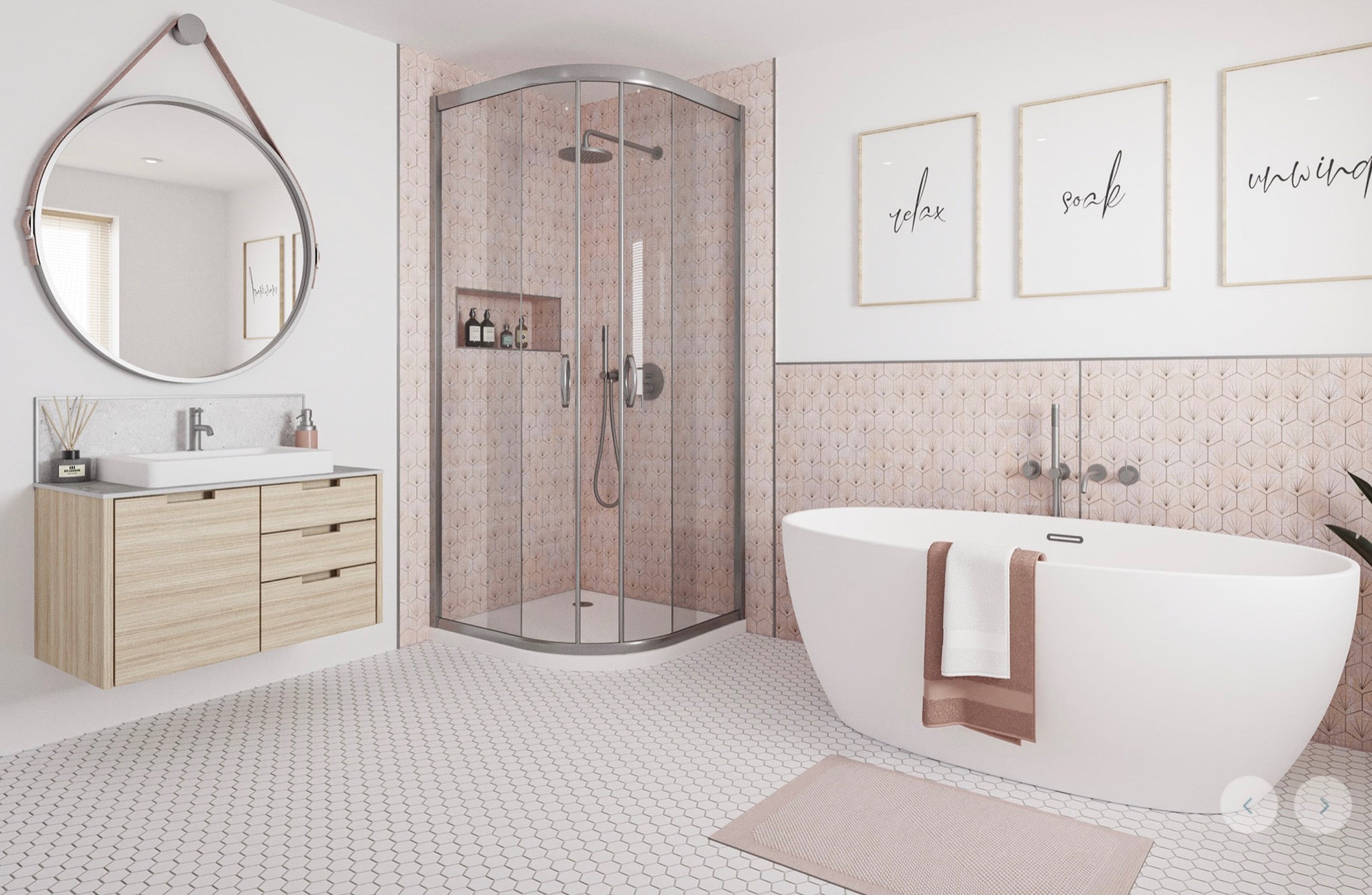 Wetwall Alloy Decor Colour Collection - Stella Rose | Shell