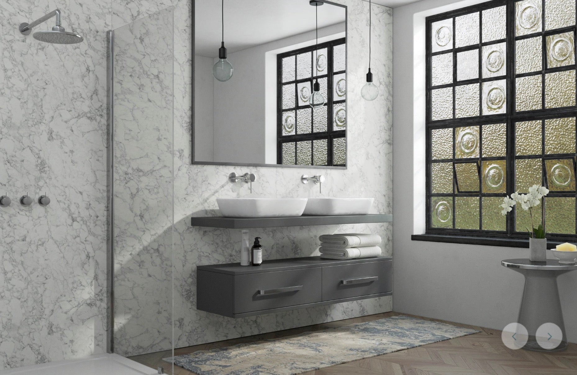 Wetwall Elite Marble Collection - Milano Marble | Matt