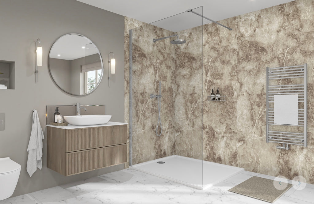 Wetwall Elite Marble Collection - Onyx Marrone | Gloss