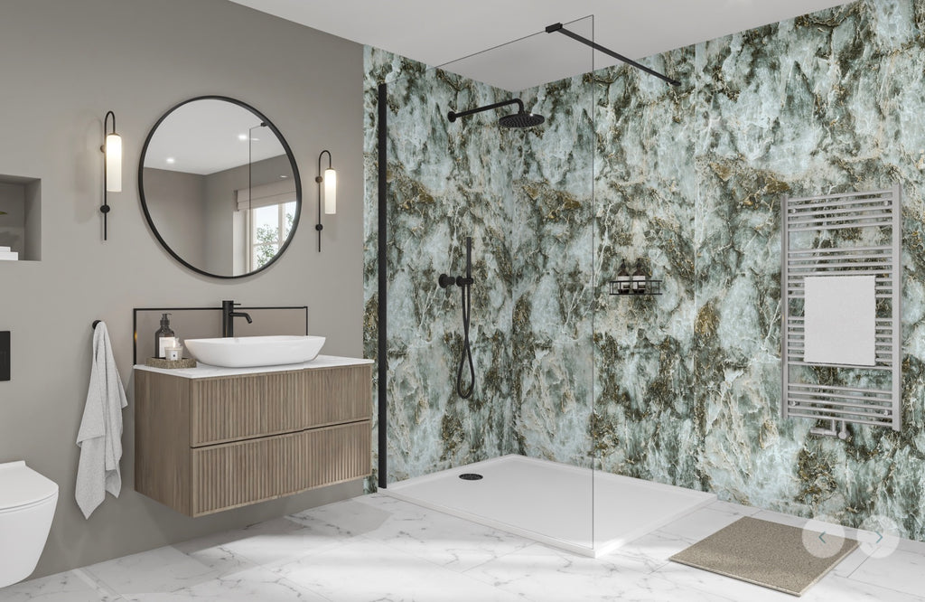 Wetwall Elite Marble Collection - Oynx Verde | Gloss