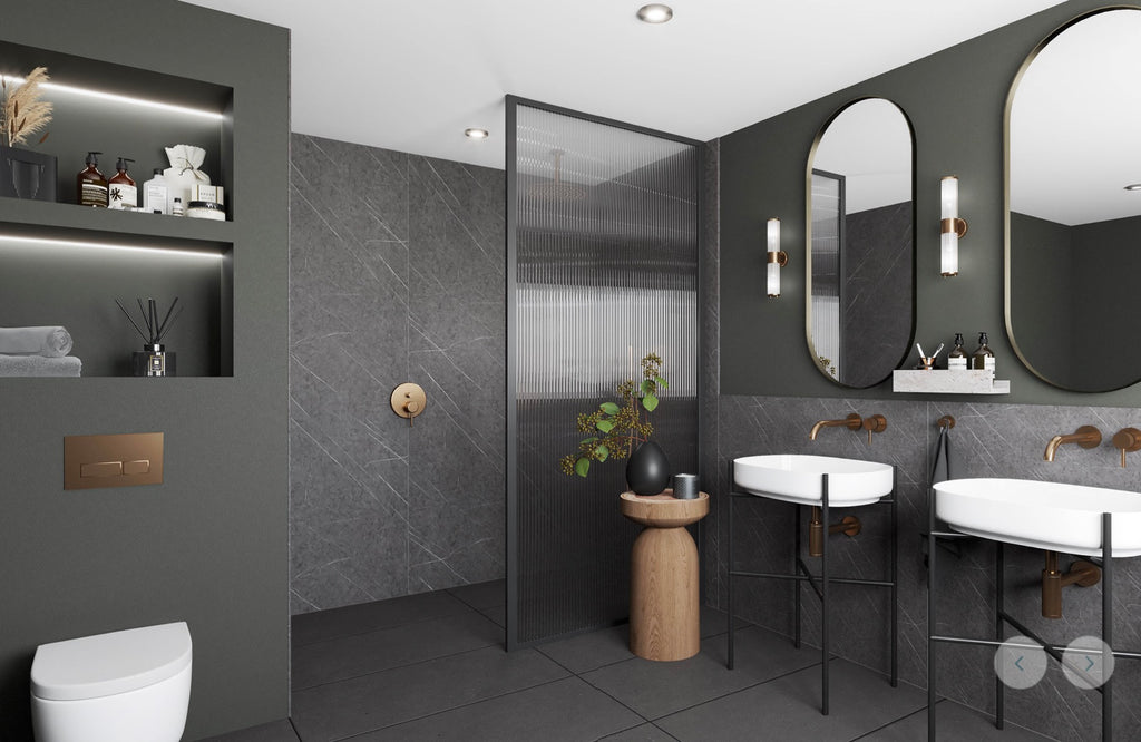 Wetwall Elite Marble Collection - Greystone Marble | Matt