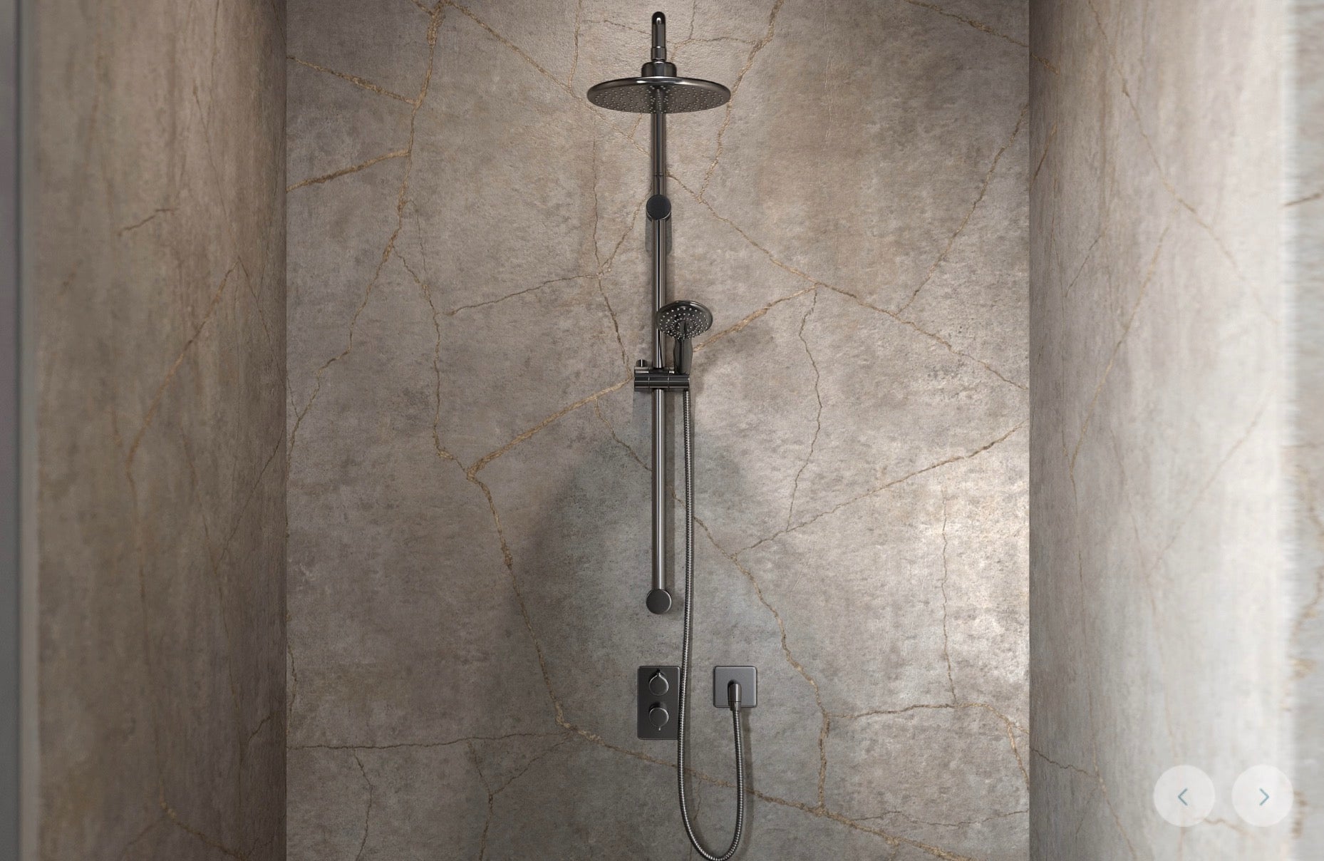 Wetwall Elite Stone & Concrete Collection - Gold Stone | Gloss