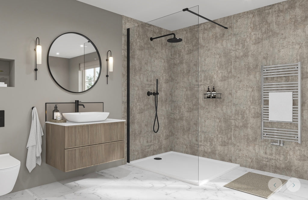 Wetwall Elite Stone & Concrete Collection - Modern Concrete | Matt